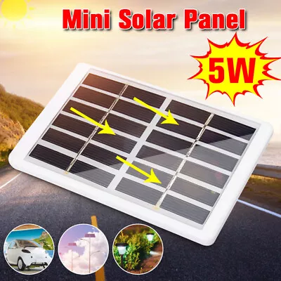 $15.97 • Buy AU 5W 6V/10W 12V Solar Panel Mono Phone Battery Power Charging Camping  Ç