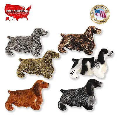 $34.99 • Buy Creative Pewter Designs English Cocker Spaniel Dog Lapel Pin Or Magnet, D374F