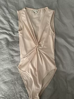 Miss Selfridge Nude / Pink Bodysuit Size 8 • £1.99