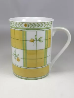 Vintage Marks And Spencer M&S Home Yellow Rose Porcelain Mug SEE VIDEO • £9.99