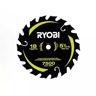 5-1/2 In. 18t Thin Kerf Carbide Circular Saw Blade | Ryobi Teeth Free Shipping • $13.80