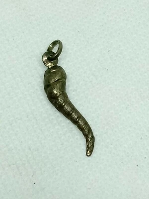 £13.49 • Buy Vintage Silver Horn Of Plenty Fertility Pendant Charm 