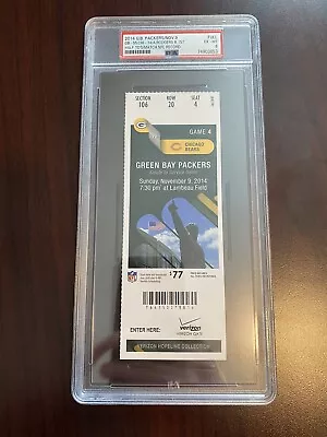 2014 Green Bay Packers Ticket PSA 6 Aaron Rodgers 6 1st Half TDs NFL Record🔥 • $5.50