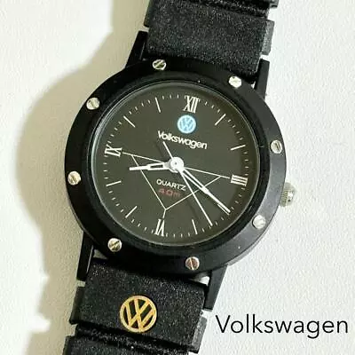 Volkswagen Original Watch Ladies Quartz Wristwatch Analog Black Round Japan  • $90.56