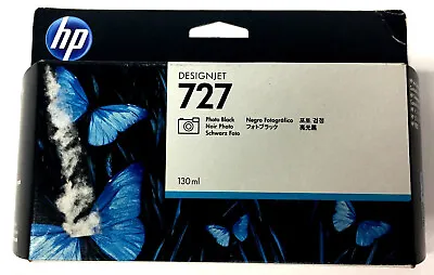 Genuine HP 727 Photo Black 130ml B3P23A DesignJet T1500 T920 T2500 (Retail Box) • $17