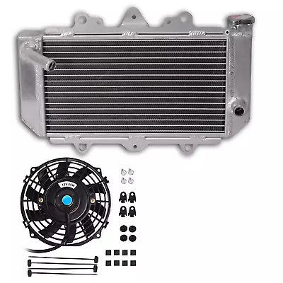 3 Row Aluminum Radiator & Fan For 2004-2008 ATV YAMAHA YFZ450 YFZ 450 Oversize • $80.44