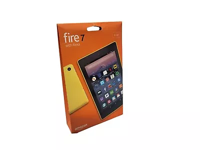 NEW Amazon Fire 7 7th Gen 7  Display Yellow 8GB 1024 X 600 Quad-Core Tablet • $39.79