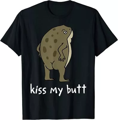 Kiss My Butt Green Frog T-Shirt • $16.98