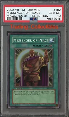 PSA 10 Messenger Of Peace 1st Edition MRL 102 Magic Ruler Yugioh Card • $244.95