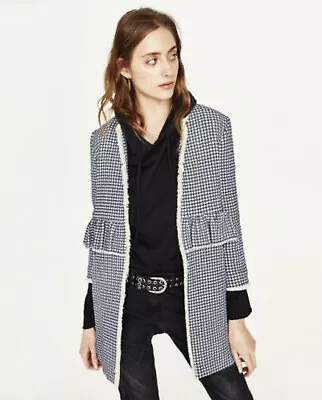 Zara Woman Coat Jacket Size L Uk 12 • $30.32