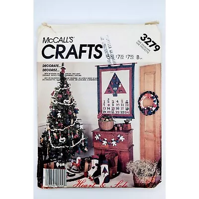 McCalls Sewing Pattern 3279 Christmas Decorations • $9.99