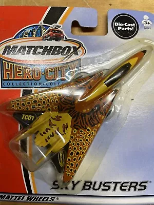 2002 Matchbox Hero City Sky Busters F-14 Fighter Jet Moc • $8.90