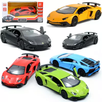 1:36 Lamborghini Aventador Diecast Model Car Metal Alloy Pull Back Kids Toy • $12.95