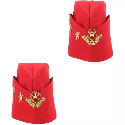  2 Count Nautical Sailor Hat Airline Beret Boat Cap Trendy Bonnets For Men Girl • £13.99