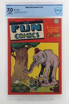 More Fun Comics #124 - CBCS 7.0 FN/VF - DC 1947 -SCARCE- 2nd HIGHEST GRADE!!! • $399