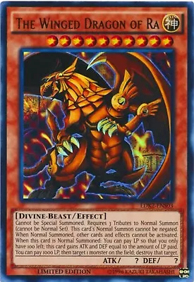 The Winged Dragon Of Ra Ultra Rare Legendary Decks II Yugioh Card - Near Mint  • $5