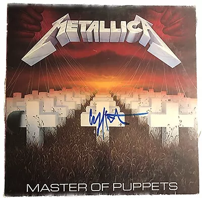 Metallica Master Of Puppets Autographed Record (Cliff Signed Front Cross) • $5000
