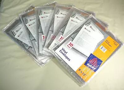 Lot Of 6 Packages 60 Avery 9x12 Top Load Vinyl Envelopes #VC912-10 • $39.95