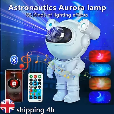 LED Galaxy Projector Light Starry Night Light Remote Astronaut Nebula Space Lamp • £9.39