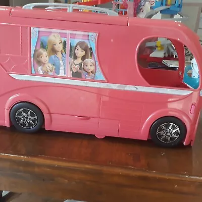 Barbie Caravan - Campervan Pink Vehicle • $30