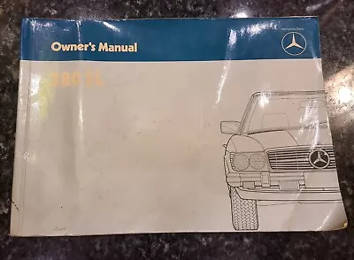 1985 Mercedes Benz 380SL Owner's Manual User Guide Convertible 1075840897 OEM • $135