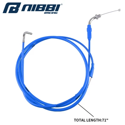 $14.89 • Buy NIBBI Universal Motorcycle Throttle Cable 71  1800mm For Motocross Pit Dirt Bike