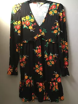 Miss Selfridge Floral Smock Tea Dress Size 8 • $7.46