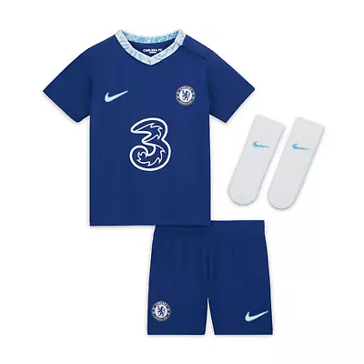 Chelsea F.C. 2022/23 Nike Baby Football Kit Jersey Shorts Socks 3-6 Months CFC • £21.95