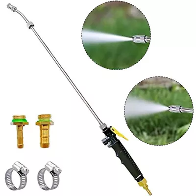 28in High Pressure Water Lance Hose Pipe Nozzle Jet Spray Gun Garden Car Washer • £9.34