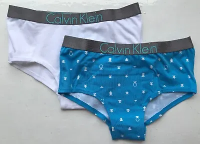 Calvin Klein Girls Customized Stretch Shorty (2 Pack) - 6-7Y - G80G800163-486 • £20