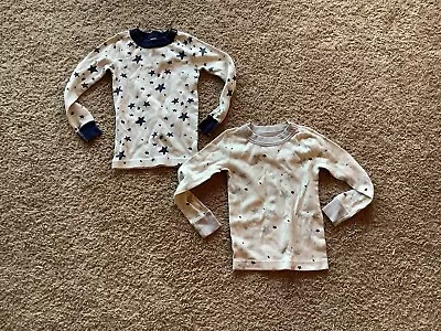 Hanna Andersson Moon And Back Stars Lot Of 2 Pajamas Tops Size 4 100 • $9.99