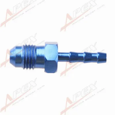 4AN 4AN AN-4 To 4mm Barb Straight Fitting Adapter Fuel Line Aluminum Blue • $4.99