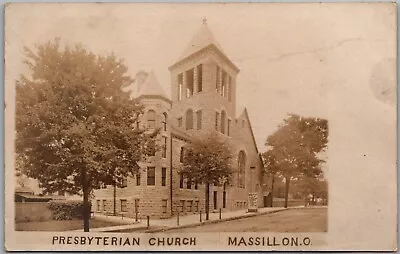 Postcard Presbyterian Church; Massillon Ohio RPPC Real Photo Fc • $8.45