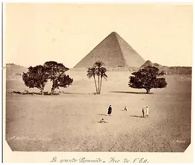 Egypt The Great Pyramid View From The East Photo. H. Béchard Vintage Print  • £170.77