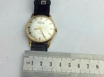 Gents Vintage Gold Plated Montine Of Switzerland 17 Jewel Mechanical Wrist Watch • $80.83
