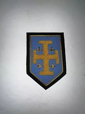 Jerusalem Cross Shield Embroidered Iron On Patch Masonic Knights Templar • $16.55