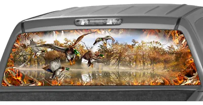 $47.20 • Buy Mallard Duck  Blaze Hunting Rear Window Graphic Decal Tint SUV Camouflage 1