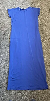 Womens Midi T’shirt Dress Blue Size XS • £10