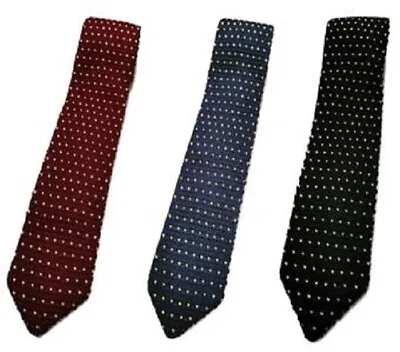 £4.99 • Buy Men's Tie Knit Knitted Tie Slim 7cm Wide Woven Pointed Heart Tick Flicker