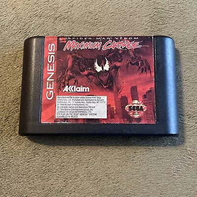 Maximum Carnage Sega Genesis - Cartridge Only • $19.99