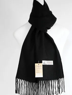 DG Men's Winter ScarfSolid Black Cashmere Feel.Warm*Unisex • $9.99