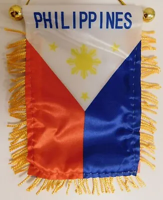 $5.44 • Buy Philippines Country 4 X6  Mini Window Banner Flag