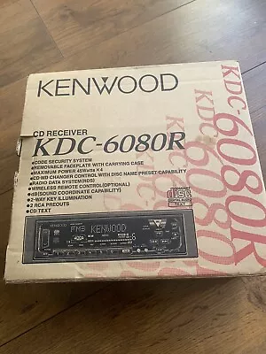 Kenwood Mask Car Stereo Vintage/90’s Cd Player KDC 6080R • £174.99