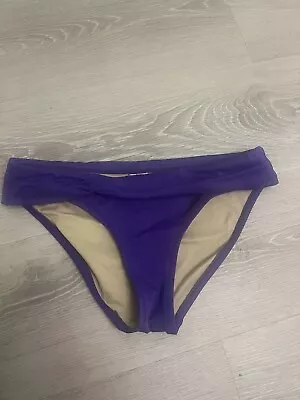 J. Crew Twist-front Bikini Bottom Purple Swim Suit Womens Size Xs Euc • $6.99