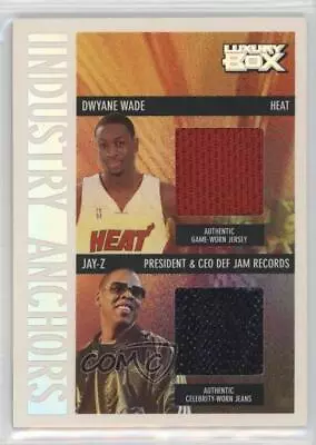 2005-06 Topps Luxury Box Industry Anchors Dual Relics /99 Dwyane Wade Jay-Z HOF • $115.20