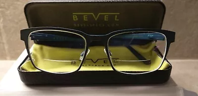 Men's BEVEL Titan- Hatha Notha  8714  Titanium Eyeglass Frames Japan  Grey/ Blue • $99.99