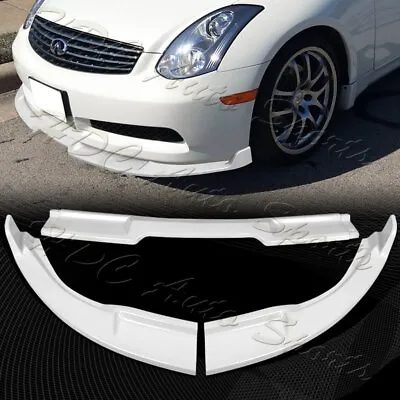 For 2003-2007 Infiniti G35 Coupe GT-Style Painted White Front Bumper Spoiler Lip • $85.99