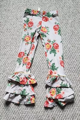 Matilda Jane Ever After Bennys Leggings Brilliant Daydream Ruffle Pants Size 6 • $24.95