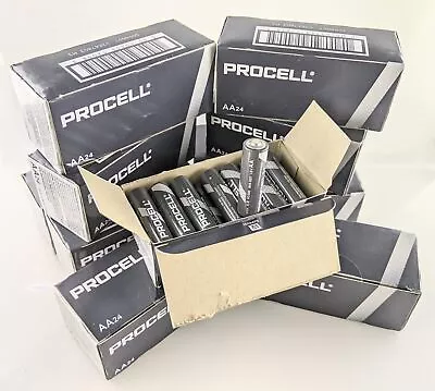 Duracell Procell Batteries PC1500 Alkaline AA 1.5V Battery Value Lot 24 48 144 • $14.99