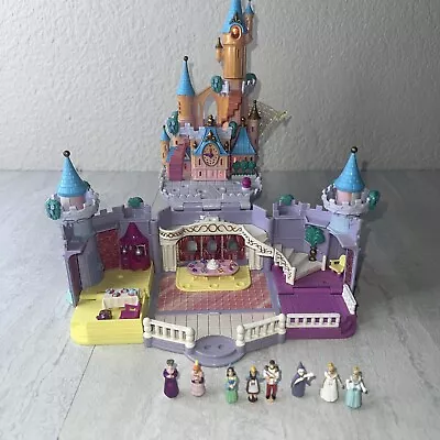 Vintage Polly Pocket Bluebird Disney Cinderella Enchanted Castle 8 Figs No Horse • $127.50